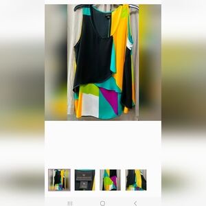 Worthington Multicolor Sleeveless Tank Top